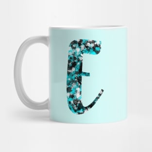 Paint Splash Letter E Mug